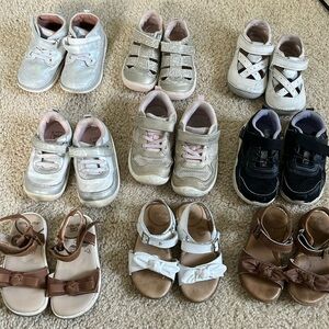 Stride Rite (Size 6) Toddler Girls Shoes Bundle